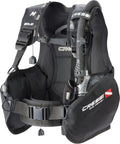 Cressi Solid JacketStyle BCDs, Black/Red, M