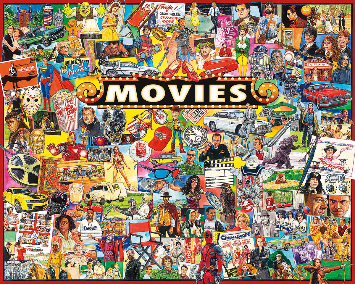 White Mountain Puzzles The Movies  1000 Piece Jigsaw Puzzle