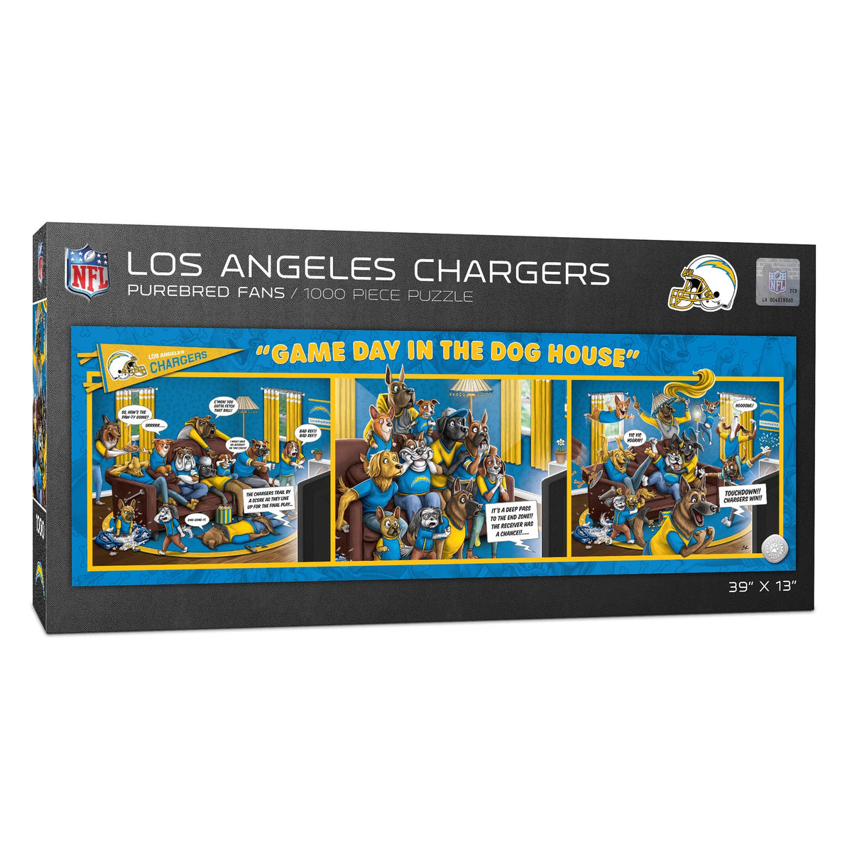 YouTheFan NFL Los Angeles Chargers Game Day in The Dog House 1000pc Puzzle