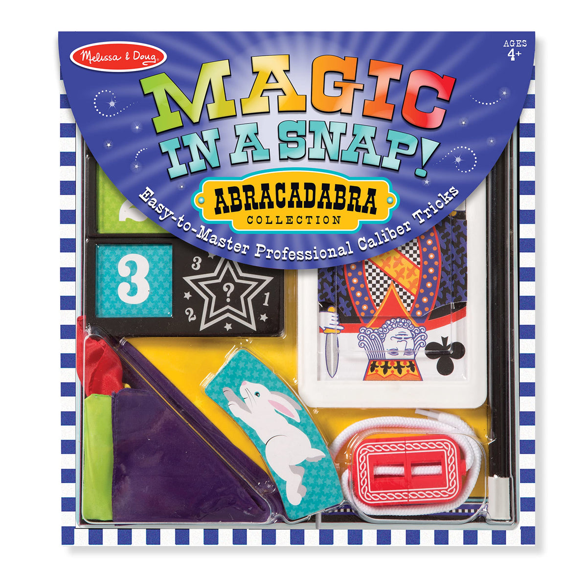 Melissa & Doug Magic in a Snap! Abracadabra Collection Magic Tricks Set (10 pcs)  For Kids Ages 4+