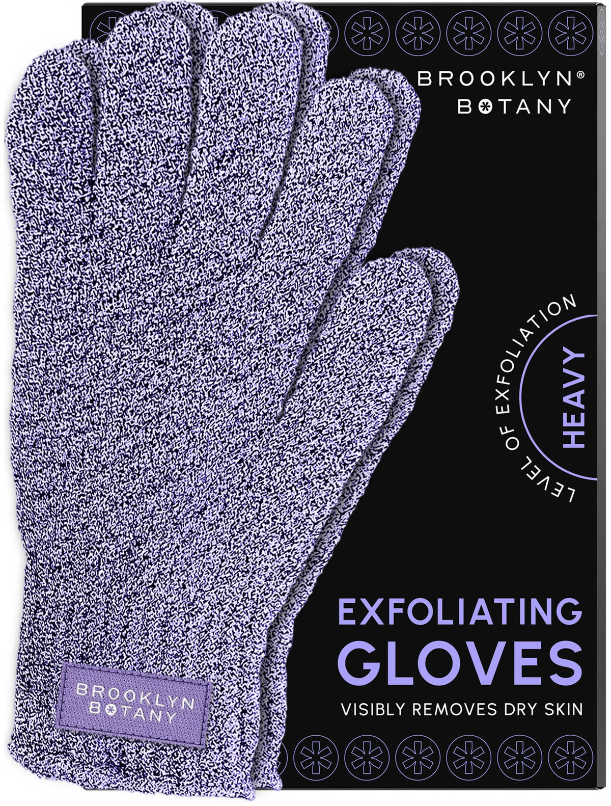 Brooklyn Botany Exfoliating Gloves for Bath and Shower  Heavy Duty Exfoliating Body Scrubber for Massage and Dead Skin Remover for Body  1 Pair