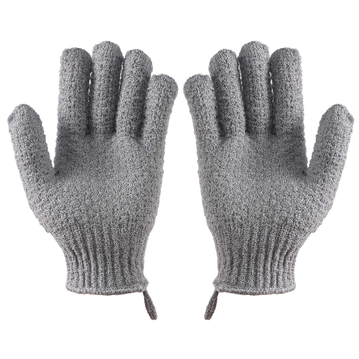 cLEEDY Bath Exfoliating gloves Scrub  4 pcs(2 pairs) Lengthened and Large Exfoliating Scrubbing gloves for Shower, Spa, Massage  Scrub Exfoliating M